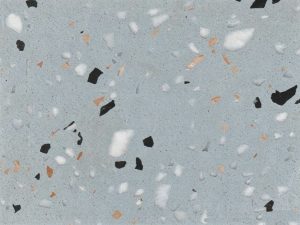 Honed Lagos Blue Terrazzo Stone. Code: MS103337