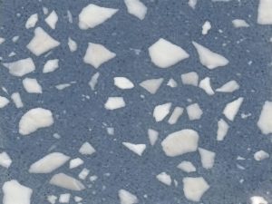 Honed Andrade Blue Terrazzo Stone. Code: MS103335