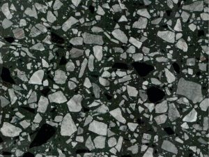 Honed Molinos Black Terrazzo Stone. Code: MC37178