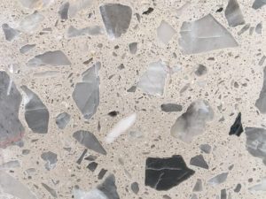 Honed Duxbury latte Terrazzo Stone. Code: MC38271