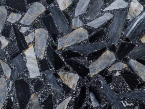 Honed Centera Black Terrazzo Stone. Code: MC38581
