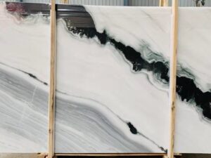 Polished Portela Panda Natural Quartzite Slab. Code: MS103158