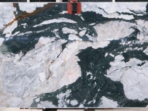 Honed Almagro Ocean Green Natural Quartzite Slab. Code: MS103163