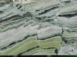 Polished Figuerira Green Natural Marble Slab. Code: MS103168