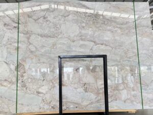Polished Valpacos Bianco Natural Quartzite Stone Slab. Code: MS103172