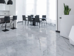 Polished Carrara Natural Marble Slab. Code: MS103176