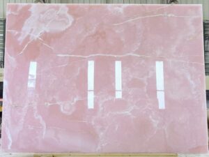 Polished Vivid Pink Natural Onyx Slab. Code: MS103186