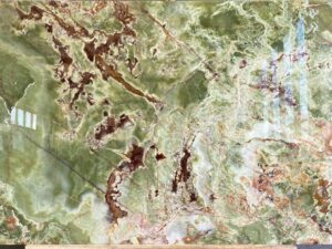 Polished Monforte Green Natural Onyx Slab. Code: MS103187