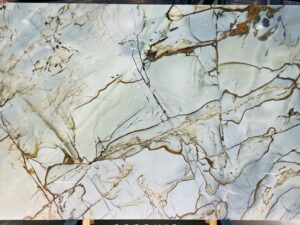 Polished Blue Lapao Natural Marble Slab. Code: MS103197