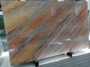 Polished Vicosos Hazel Natural Quartzite Slab. Code: MS103199