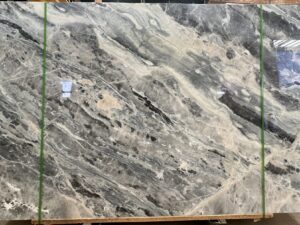 Polished Praire Grey Natural Marble Slab. Code: MS103218