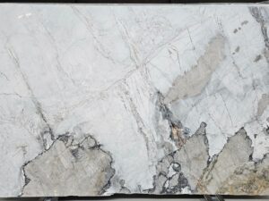 Polished Bassol Bianco Natural Quartzite Stone Slab. Code: MS103254
