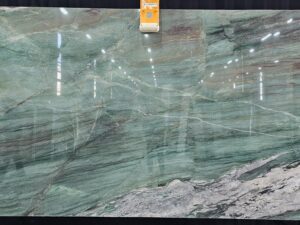 Polished Golf Green Natural quartzite Slab. MS103262