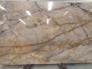 Polished Casias Grey Natural Marble Slab. Code: MS103280