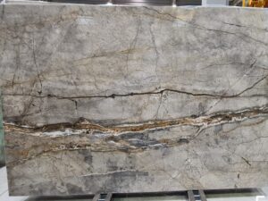 Polished Queiroz Grey Natural Marble Slab. Code: MS103281