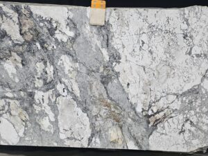 Polished Oslo White Natural Marble Slab. Code: MS103283