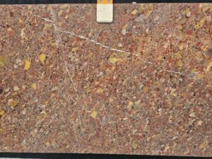 Honed Bressia Red Natural Marble Slab. Code: MS103293
