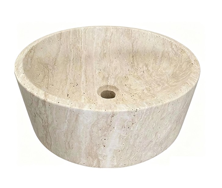 Honed Ojos Natural Stone Benchmount Basin. Code: MS103359