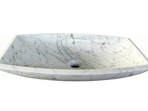 Honed Ossa Carrara Natural Marble Benchmount Basin. Code; MS103360