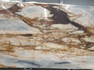 Honed Calacatta Duarte Natural Marble Slab. Code: MS103282