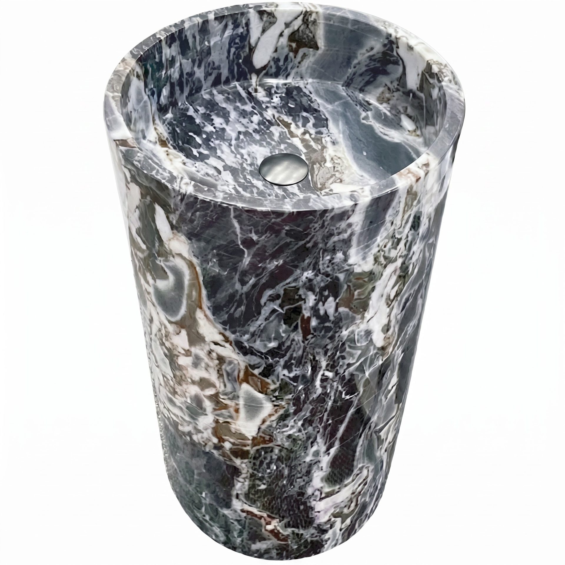Honed Travesso Natural Marble Pedestal Basin. Code: MS103399 - Image 8
