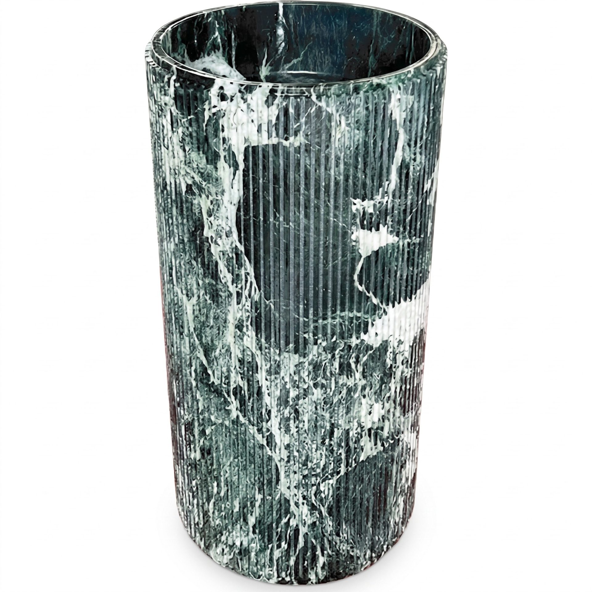 Honed Travesso Natural Marble Pedestal Basin. Code: MS103399 - Image 2