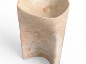 Honed Peravala Natural Marble Pedestal Basin. Code: MS103402