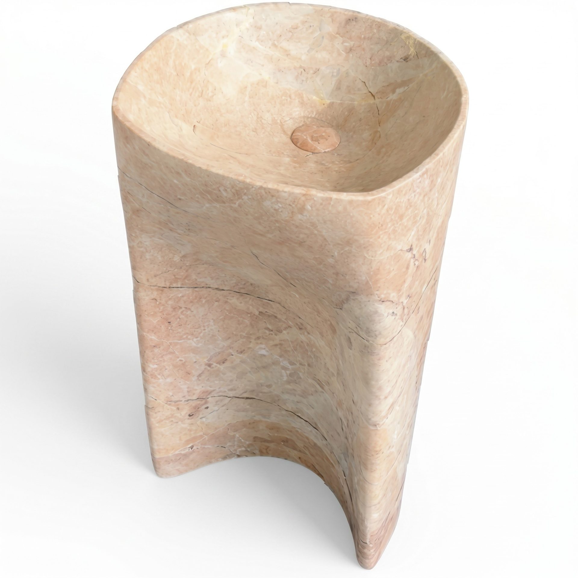 Honed Peravala Natural Marble Pedestal Basin. Code: MS103402