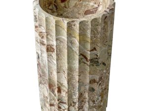 Honed Loureira Natural Marble Pedestal Basin. Code: MS103403
