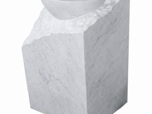 Honed Oleiro Natural Marble Pedestal Basin. Code: MS103404