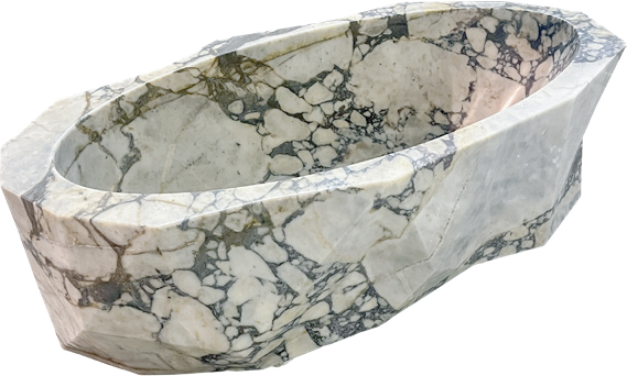 Honed Ourem Natural marble Freestanding Baths. Code: MS103406 - Image 12