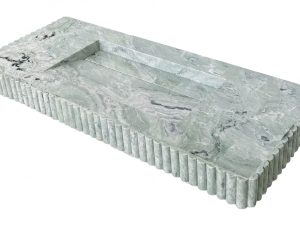 Honed Inacio Natural Marble Integrated Basin & Benchtop. Code: MS103412