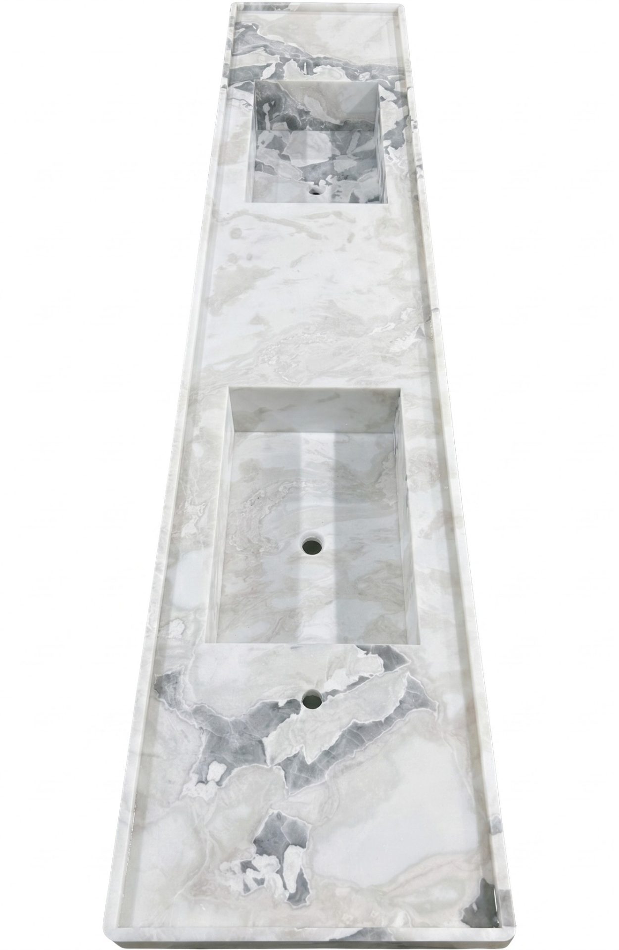Honed Inacio Natural Marble Integrated Basin & Benchtop. Code: MS103412 - Image 5