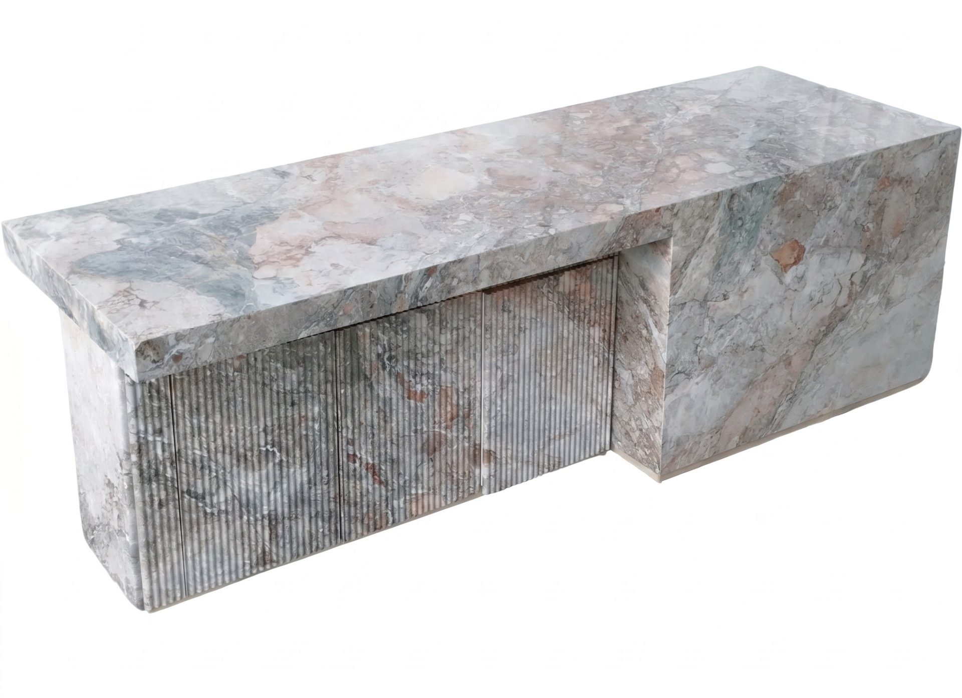 Polished Lagoa Natural Marble Kitchen Designs. Code: MS103413 - Image 2