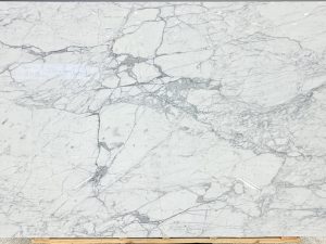 Honed Statuario Natural Marble Slab. Code: MS103419