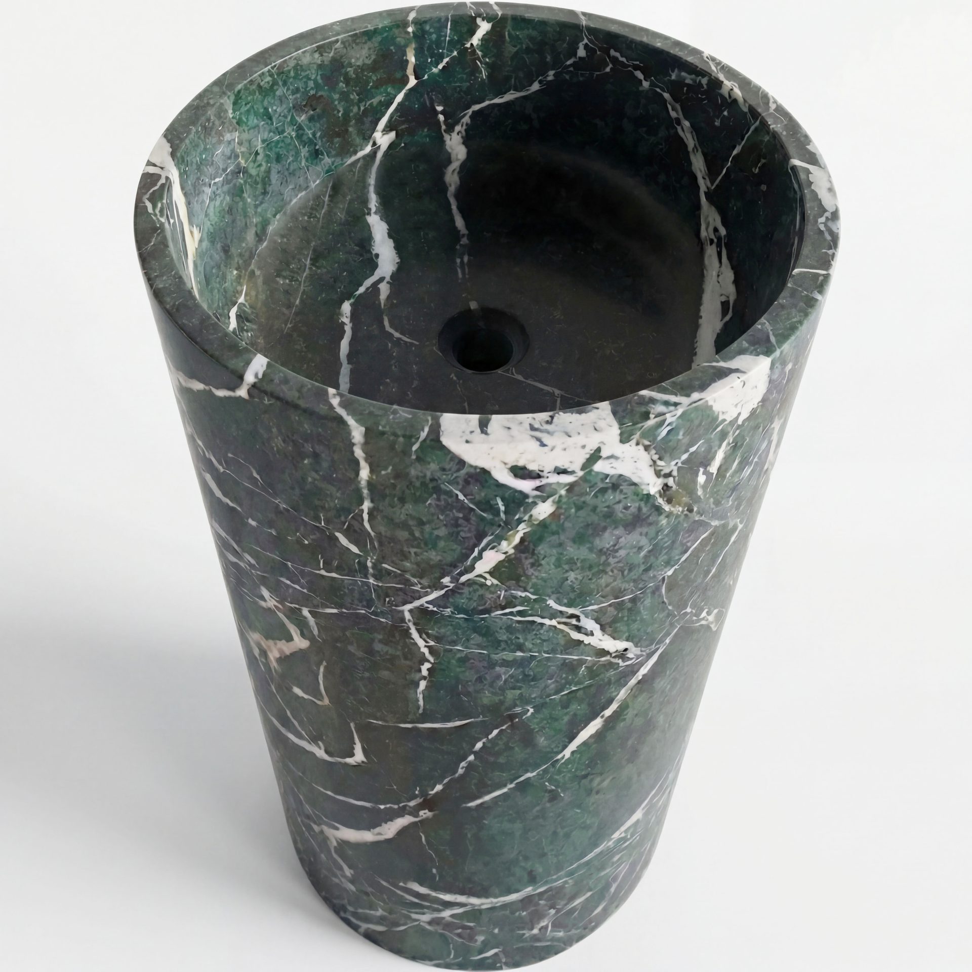 Honed Travesso Natural Marble Pedestal Basin. Code: MS103399 - Image 9