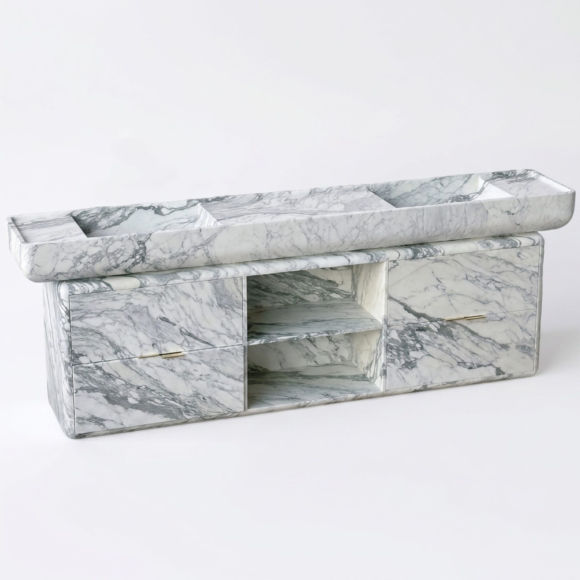Honed Barossa Natural Marble Vanities. Code: MS103407 - Image 17