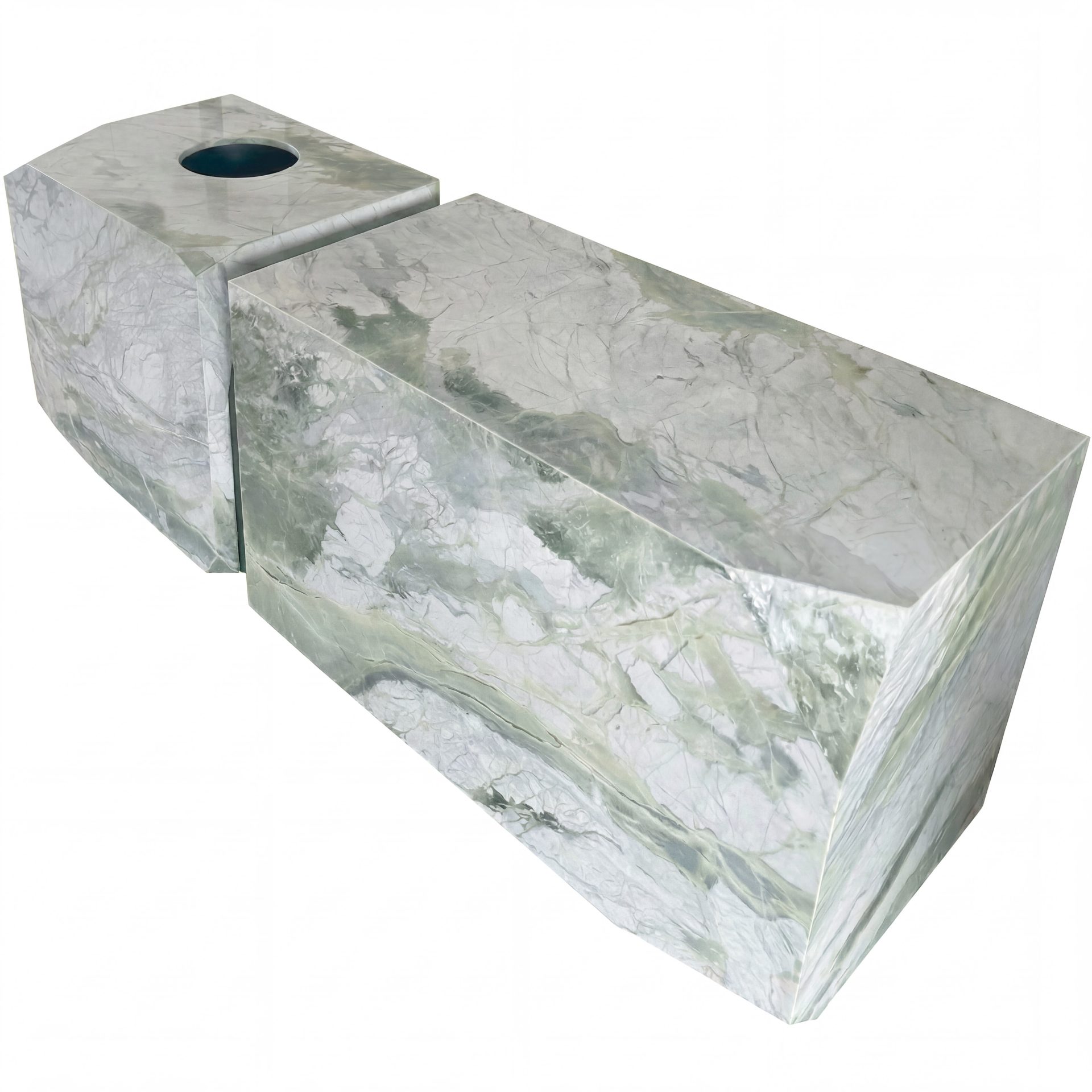 Polished Lagoa Natural Marble Kitchen Designs. Code: MS103413 - Image 12