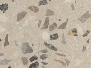 Honed Ruidera Almond Terrazzo Stone Slab. 103596