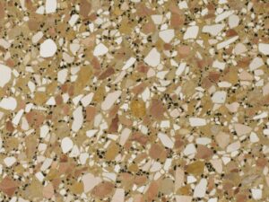 Honed Piscina Caramel Terrazzo Stone Slab. 103620