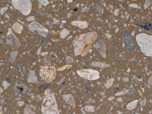Honed Casana Almond Terrazzo Stone Slab. 103614